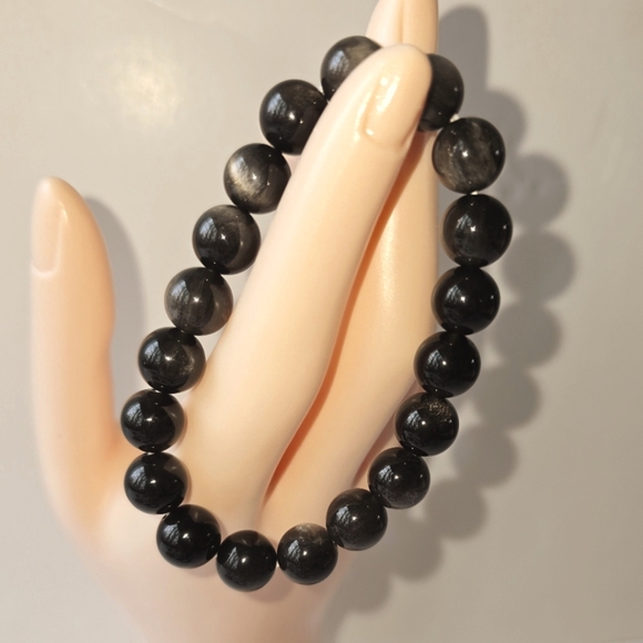 10mm Natural Grey Hawk eye - Picture 1 of 15